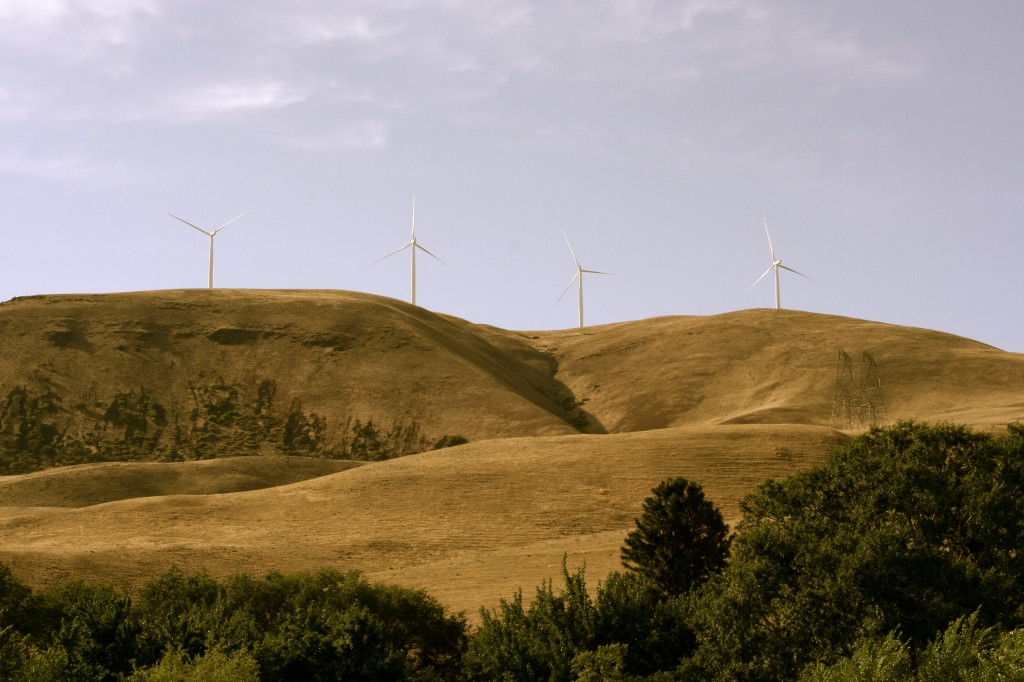 windmills Columbia River Gorge