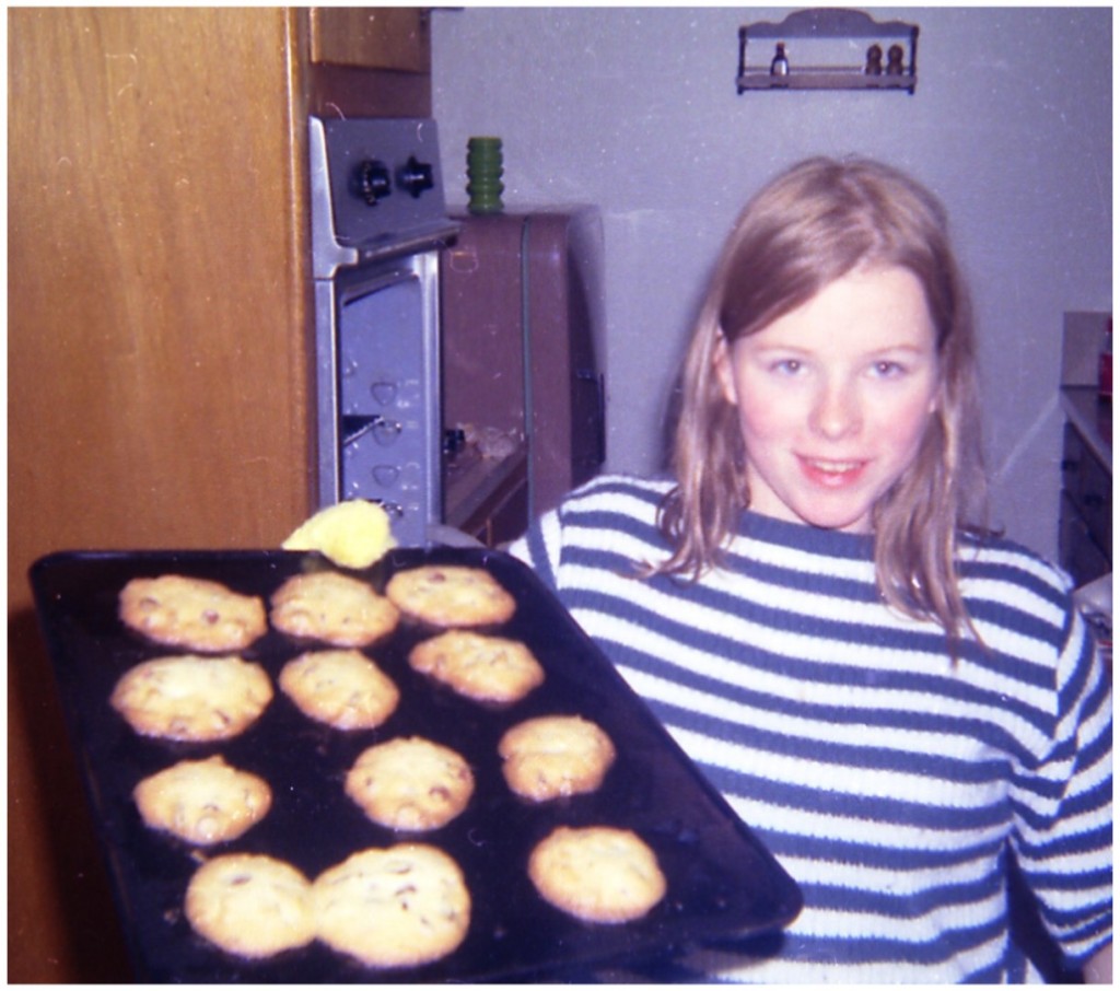 My mama baking cookies.