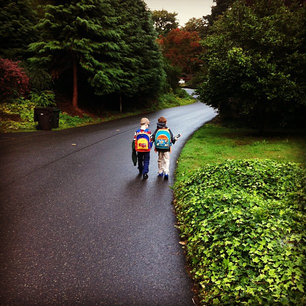 “On our way #walktoschool” 