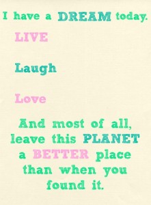 Dreams for the Planet